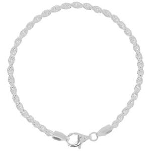 New UltraFine Silver Rope Chain Bracelet,‎ 4.2g
